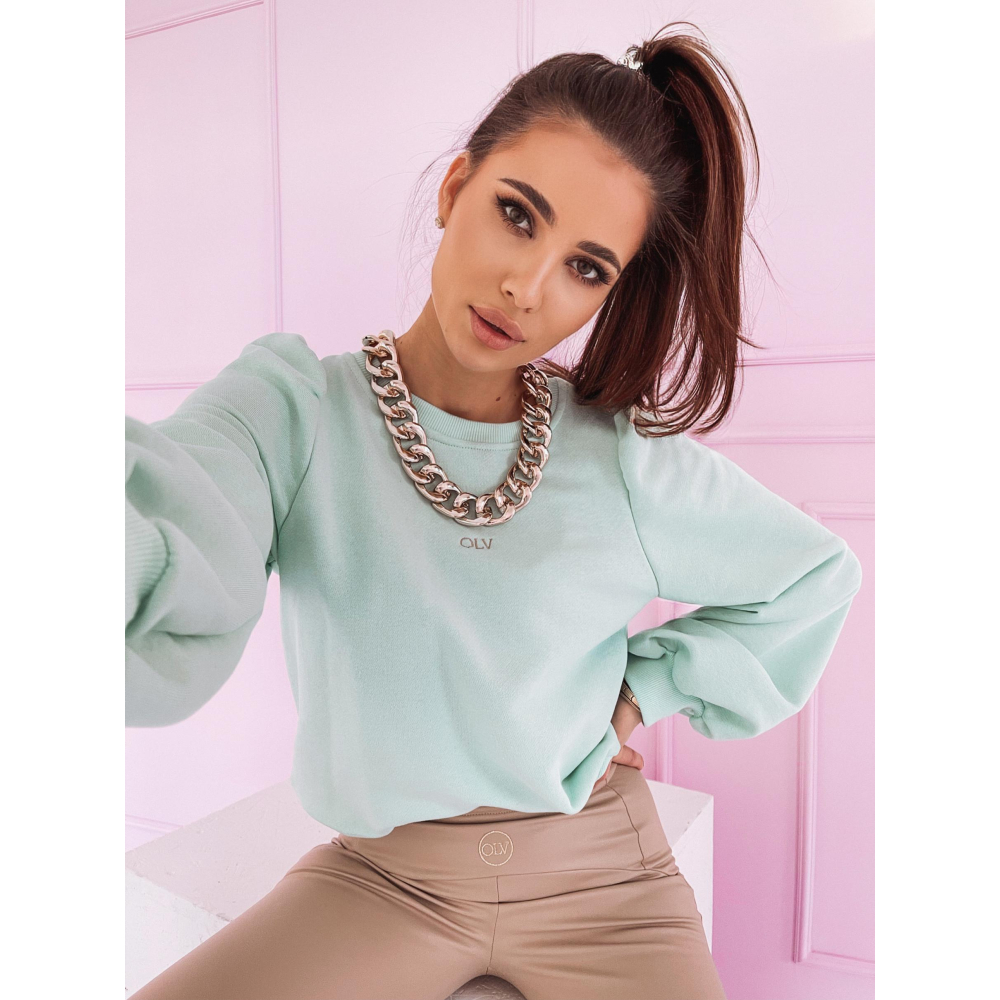 BLUZA CHAIN MIĘTA