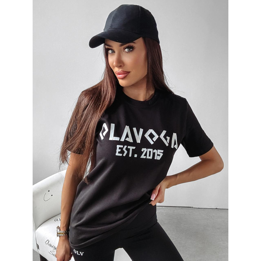 BLUZKA T-SHIRT DAMSKI OLAVOGA GRECOS BLACK