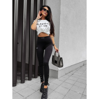 SPODNIE LEGGINSY MODELUJĄCE WIĄZANE OLAVOGA MOTION BLACK