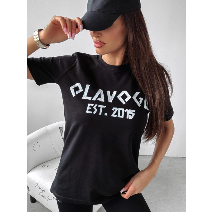 BLUZKA T-SHIRT DAMSKI OLAVOGA GRECOS BLACK