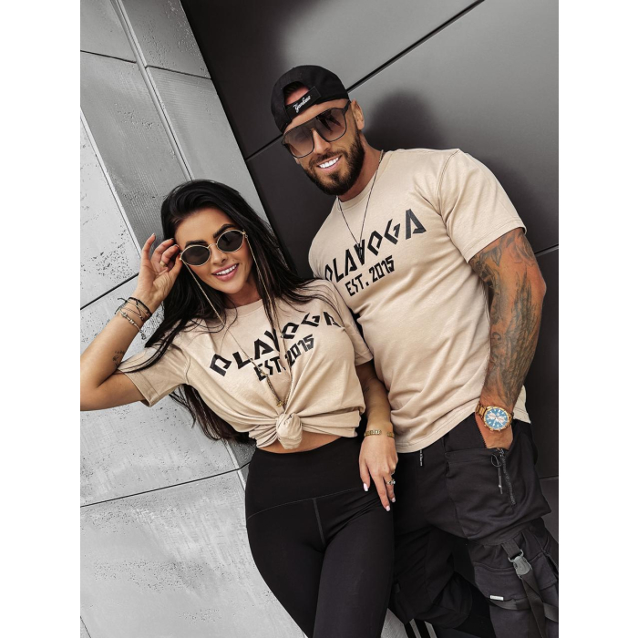 BLUZKA T-SHIRT MĘSKI OLAVOGA MEN GRECOS BEIGIE