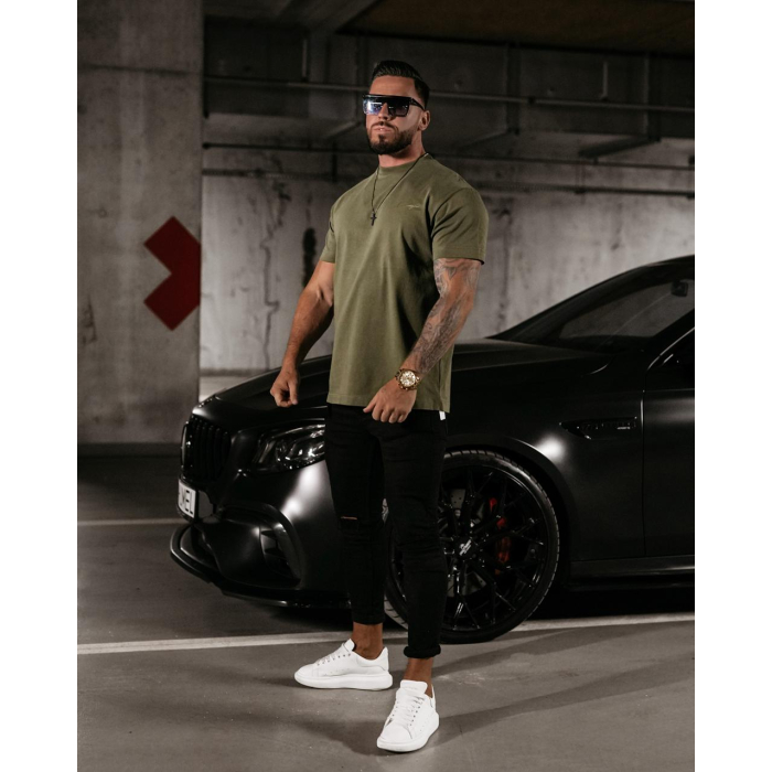 BLUZKA T-SHIRT MĘSKI GOLD OLAVOGA BLUSH KHAKI