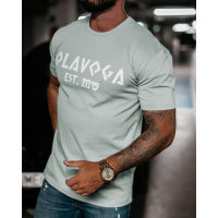 BLUZKA T-SHIRT MĘSKI OLAVOGA MEN GRECOS LIGHT GRAY