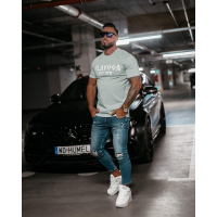 BLUZKA T-SHIRT MĘSKI OLAVOGA MEN GRECOS LIGHT GRAY