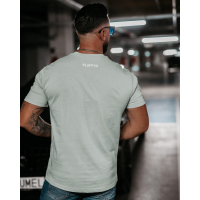 BLUZKA T-SHIRT MĘSKI OLAVOGA MEN GRECOS LIGHT GRAY