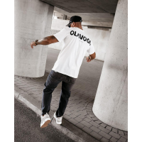 BLUZKA T-SHIRT MĘSKI OVERSIZE OLAVOGA MEN SAYER ECRU