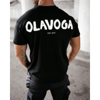 BLUZKA T-SHIRT MĘSKI OVERSIZE OLAVOGA MEN SAYER BLACK
