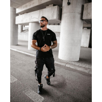 BLUZKA T-SHIRT MĘSKI OVERSIZE OLAVOGA MEN SAYER BLACK