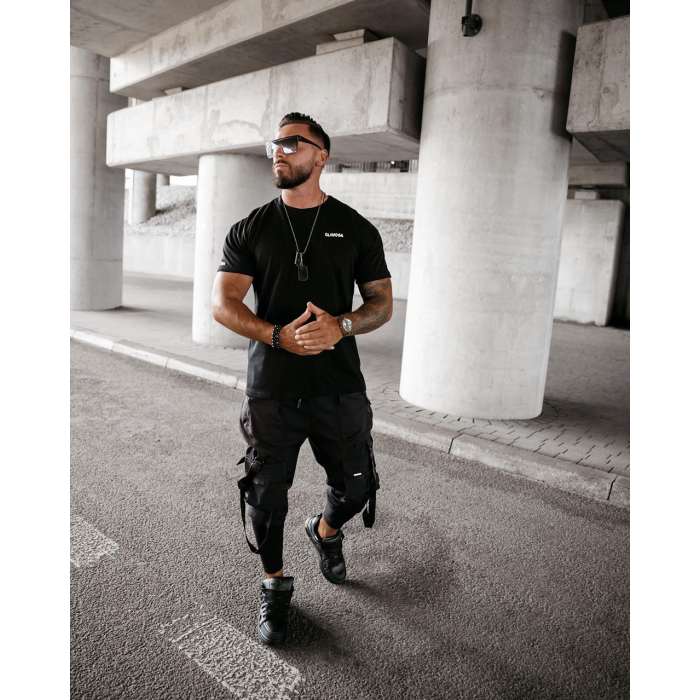 BLUZKA T-SHIRT MĘSKI OVERSIZE OLAVOGA MEN SAYER BLACK