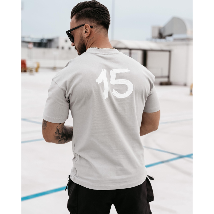BLUZKA T-SHIRT MĘSKI OLAVOGA MEN SCUPLT GRAY