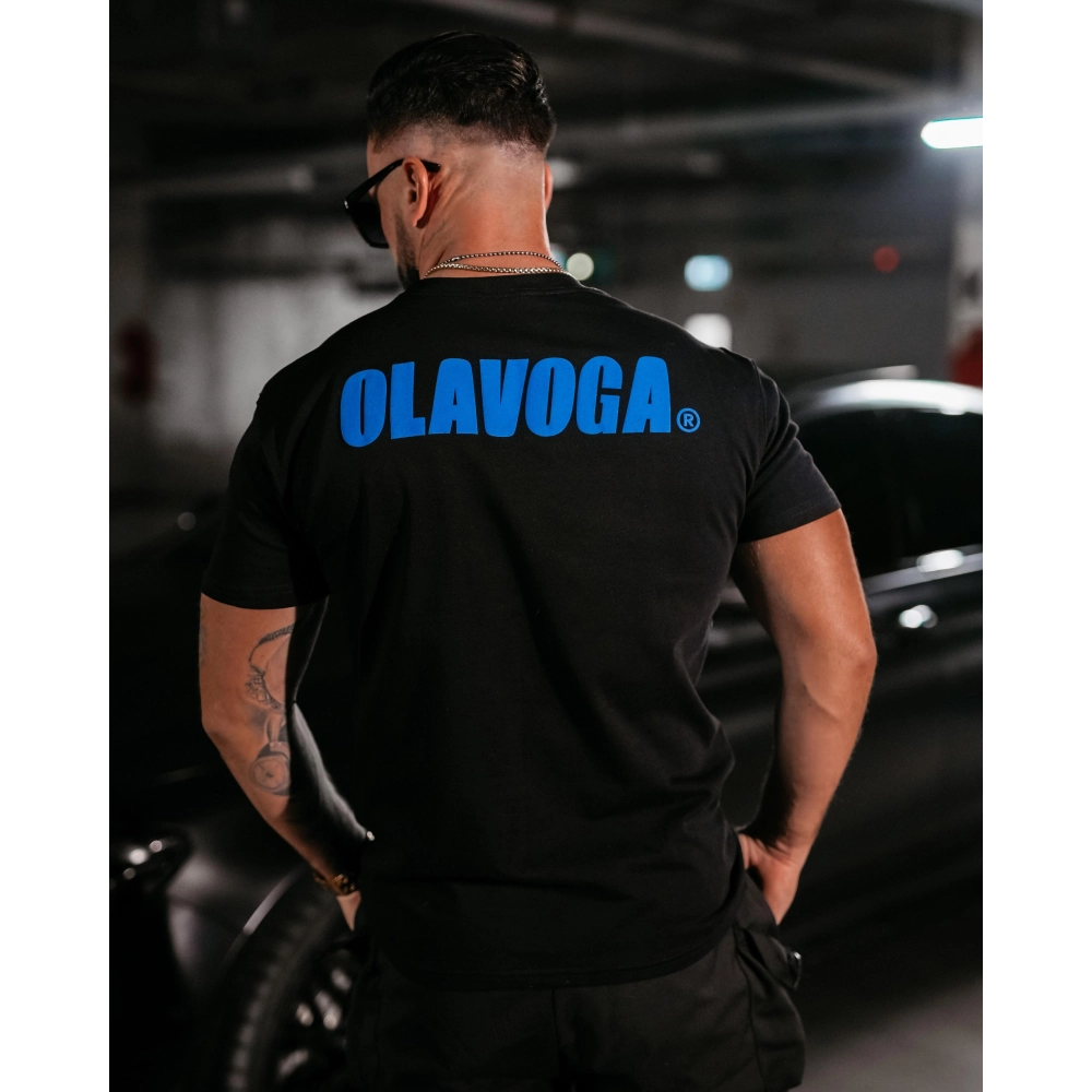 BLUZKA T-SHIRT MĘSKI OVERSIZE OLAVOGA MEN UNLOCK BLACK