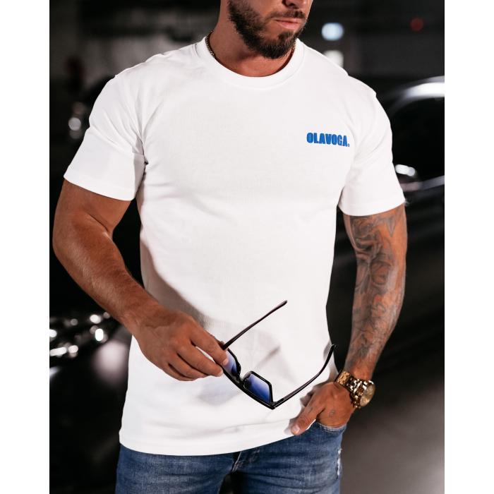 BLUZKA T-SHIRT MĘSKI OVERSIZE OLAVOGA MEN UNLOCK ECRU