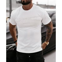 BLUZKA T-SHIRT MĘSKI OVERSIZE OLAVOGA MEN ZONE ECRU
