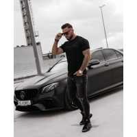 BLUZKA T-SHIRT MĘSKI OVERSIZE OLAVOGA MEN ZONE BLACK
