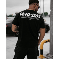 BLUZKA T-SHIRT MĘSKI OVERSIZE PRINT OLAVOGA MEN DRIP BLACK