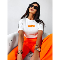 SPODNIE DRESOWE BAWEŁNIANE Z NACIĘCIEM OLAVOGA SCARLET NEON ORANGE