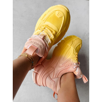 BUTY DAMSKIE SNEAKERSY OLAVOGA SHOES ATHLETIC YELLOW-PEACH