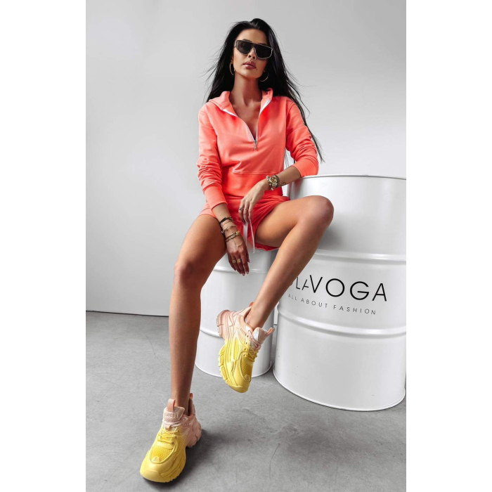 BUTY DAMSKIE SNEAKERSY OLAVOGA SHOES ATHLETIC YELLOW-PEACH