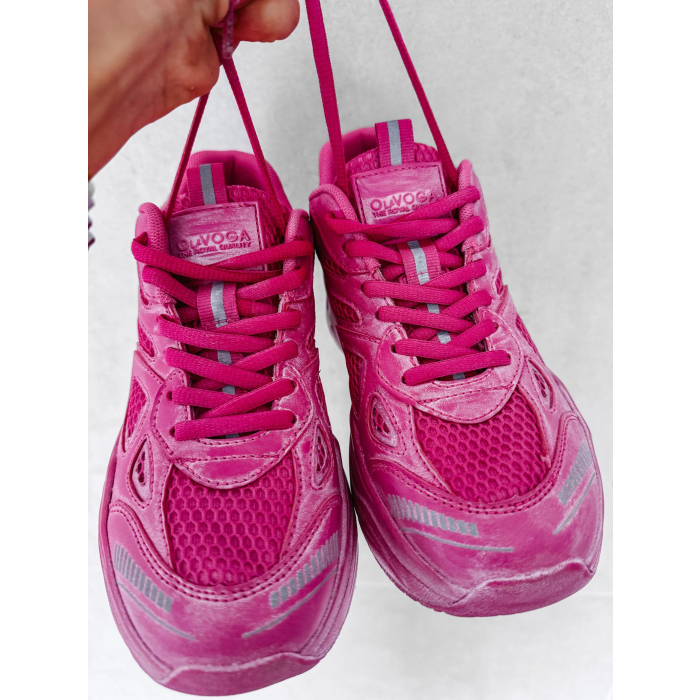 BUTY DAMSKIE SNEAKERSY OLAVOGA SHOES RUNNER PINK DIRTY FUKSJA