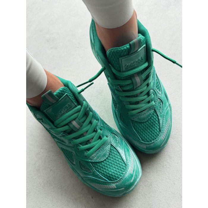 BUTY DAMSKIE SNEAKERSY OLAVOGA SHOES RUNNER DIRTY GREEN