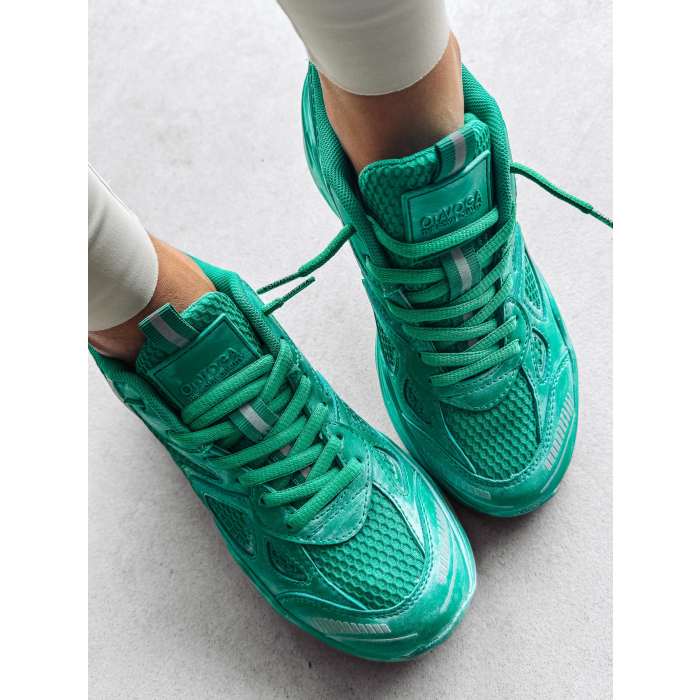 BUTY DAMSKIE SNEAKERSY OLAVOGA SHOES RUNNER DIRTY GREEN