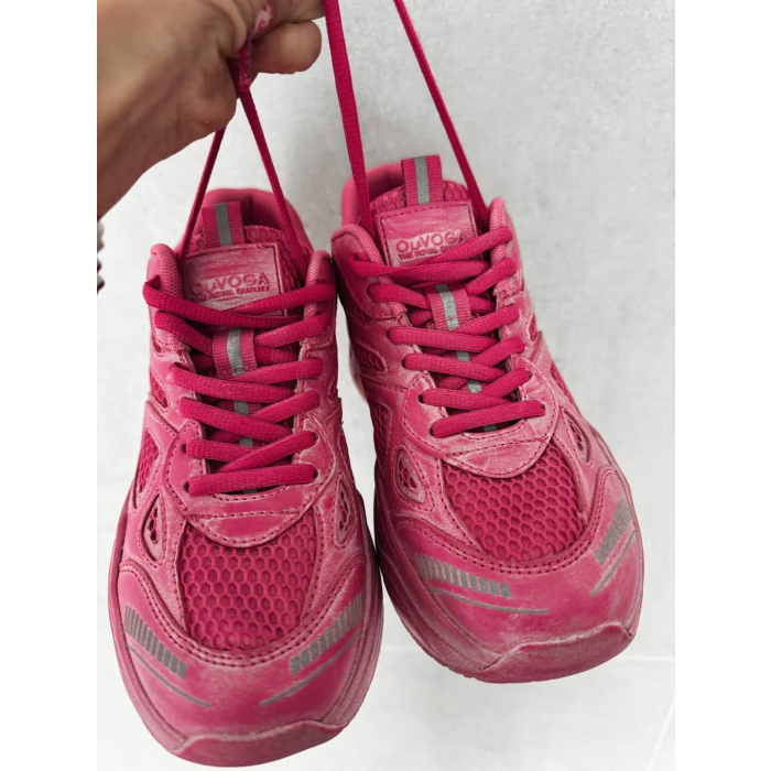 BUTY DAMSKIE SNEAKERSY OLAVOGA SHOES RUNNER PINK DIRTY FUKSJA