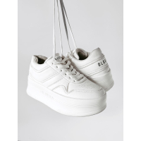 BUTY DAMSKIE SNICKERS NA GRUBEJ PLATFORMIE OLAVOGA VENTA WHITE