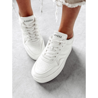 BUTY DAMSKIE SNICKERS NA GRUBEJ PLATFORMIE OLAVOGA VENTA WHITE
