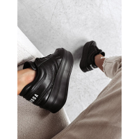 BUTY DAMSKIE SNICKERS NA GRUBEJ PLATFORMIE OLAVOGA VENTA BLACK
