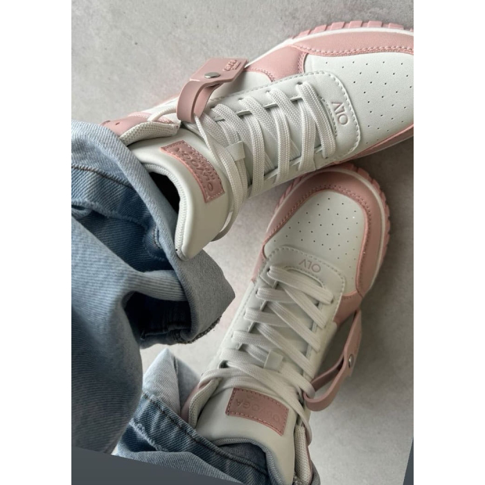 BUTY DAMSKIE TRAPERY OLAVOGA SHOES HYPERION WHITE-PINK