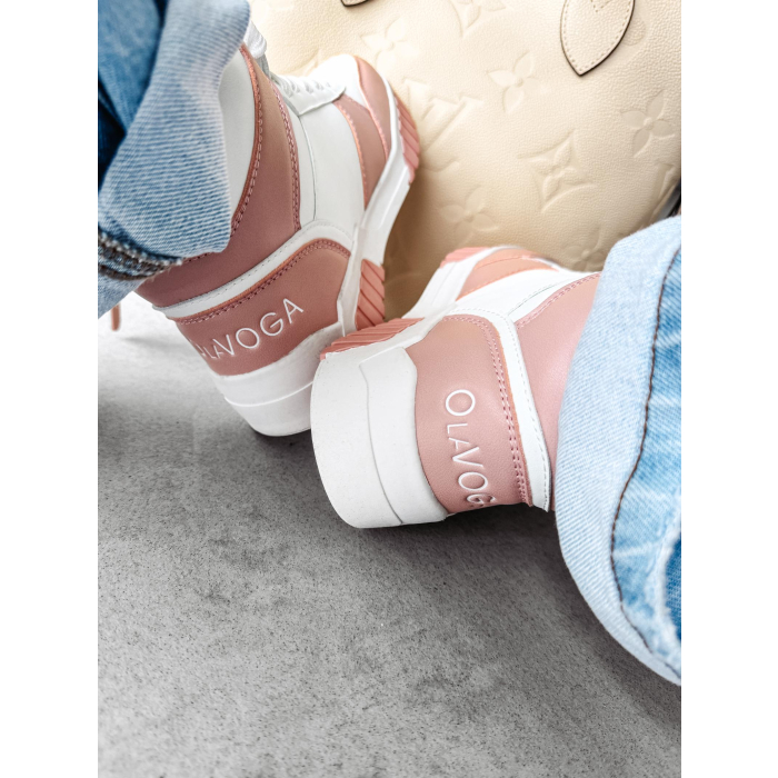 BUTY DAMSKIE TRAPERY OLAVOGA SHOES HYPERION WHITE-PINK