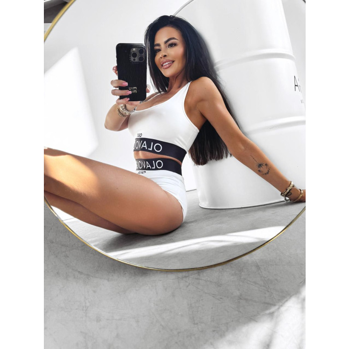KOMPLET BIELIZNY GUMA OLAVOGA LUXE WHITE