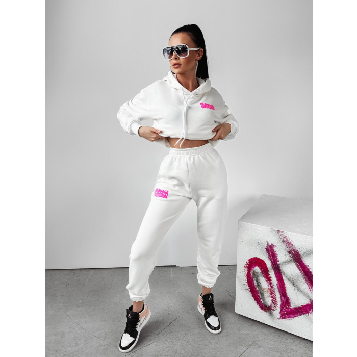 KOMPLET DRES BAWEŁNIANY OLAVOGA EMEA ECRU