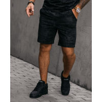 KOMPLET DRES BAWEŁNIANY T-SHIRT + KRÓTKIE SPODENKI OLAVOGA MEN INITIAL BLACK