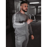 KOMPLET DRES MĘSKI BAWEŁNIANY LAMPAS OLAVOGA STRIPES MAN GRAY MELANŻ