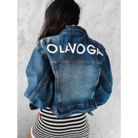 KURTKA KATANA OVERSIZE RAMONESKA JEANSOWA OLAVOGA KORTO DARK BLUE
