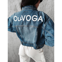 KURTKA KATANA OVERSIZE RAMONESKA JEANSOWA OLAVOGA KORTO BLUE