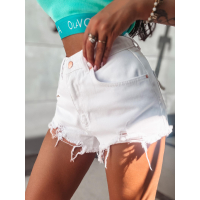 SPODENKI JEANSOWE SZARPANE OLAVOGA FREZEE WHITE