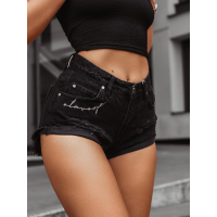 SPODENKI JEANSOWE SZARPANE OLAVOGA RAGGED BLACK
