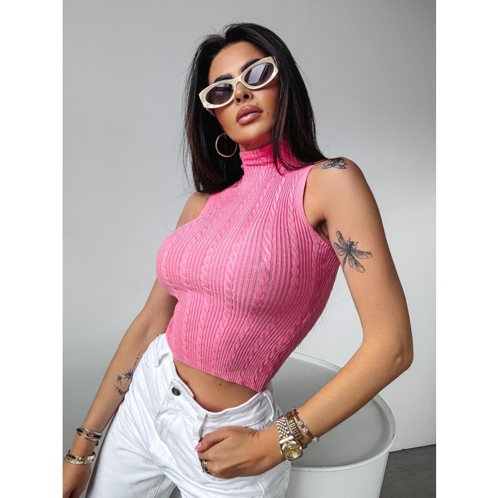 SWETER BEZRĘKAWNIK OLAVOGA KADE PINK