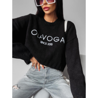 SWETER OVERSIZE SZARPANY OLAVOGA KARO BLACK