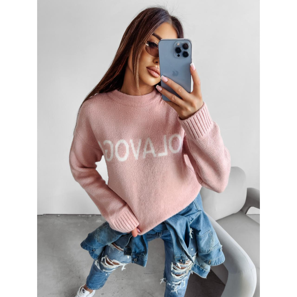 SWETER OVERSIZOWY OLAVOGA COFFEE PUDER