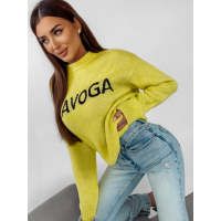 SWETER OVERSIZOWY OLAVOGA COFFEE LIME