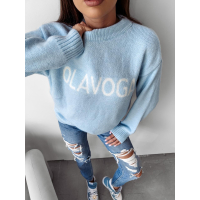 SWETER OVERSIZOWY OLAVOGA COFFEE BLUE
