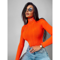 SWETER PRĄŻKOWANY OLAVOGA LAOS ORANGE