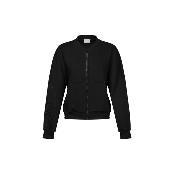 BLUZA DRESOWA DAMSKA NA ZAMEK HAFT OLAVOGA ZORVI BLACK