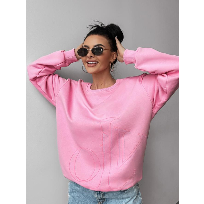 BLUZA DRESOWA DAMSKA OVERSIZE APLOMB PINK