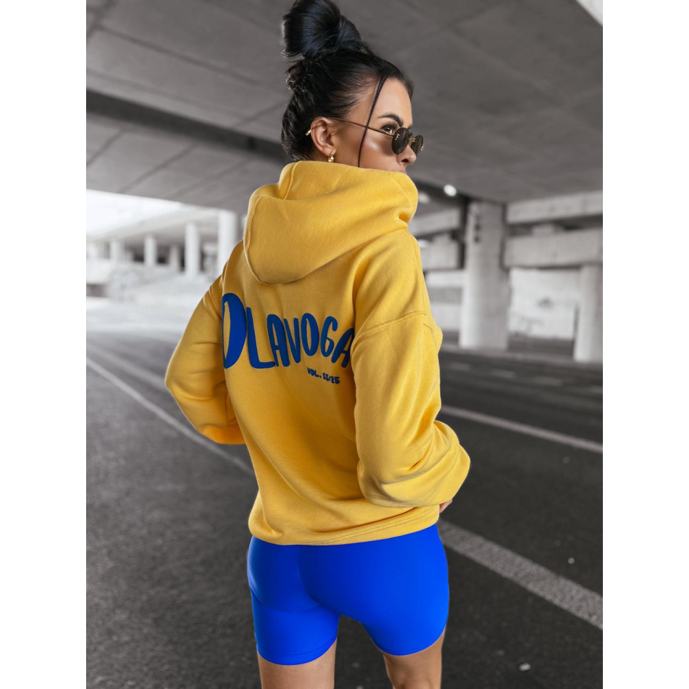 BLUZA DRESOWA DAMSKA OVERSIZE OLAVOGA NORTH YELLOW