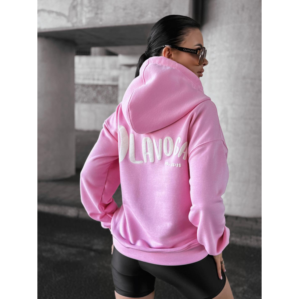 BLUZA DRESOWA DAMSKA OVERSIZE OLAVOGA NORTH PINK