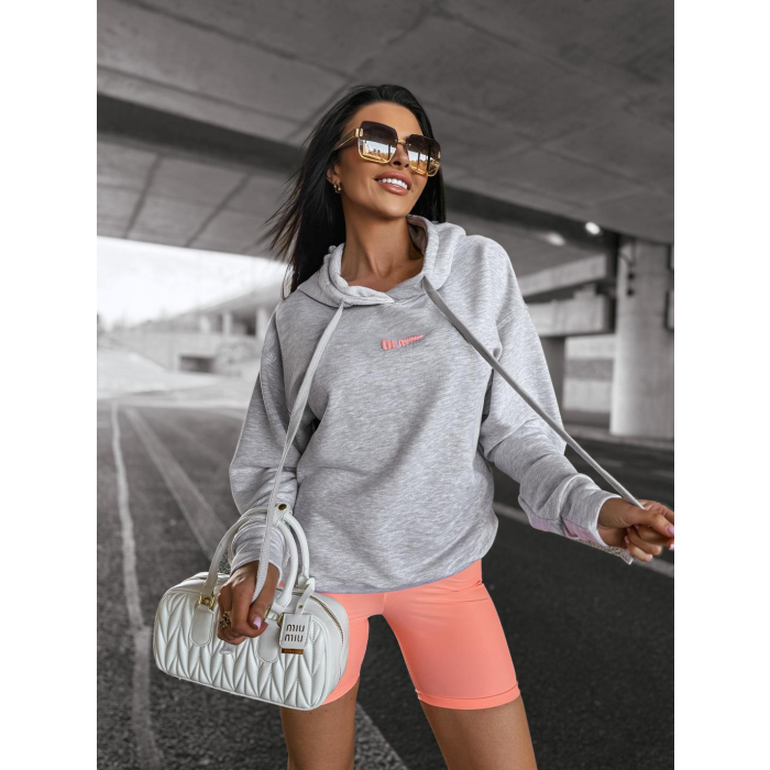 BLUZA DRESOWA DAMSKA OVERSIZE OLAVOGA NORTH GRAY